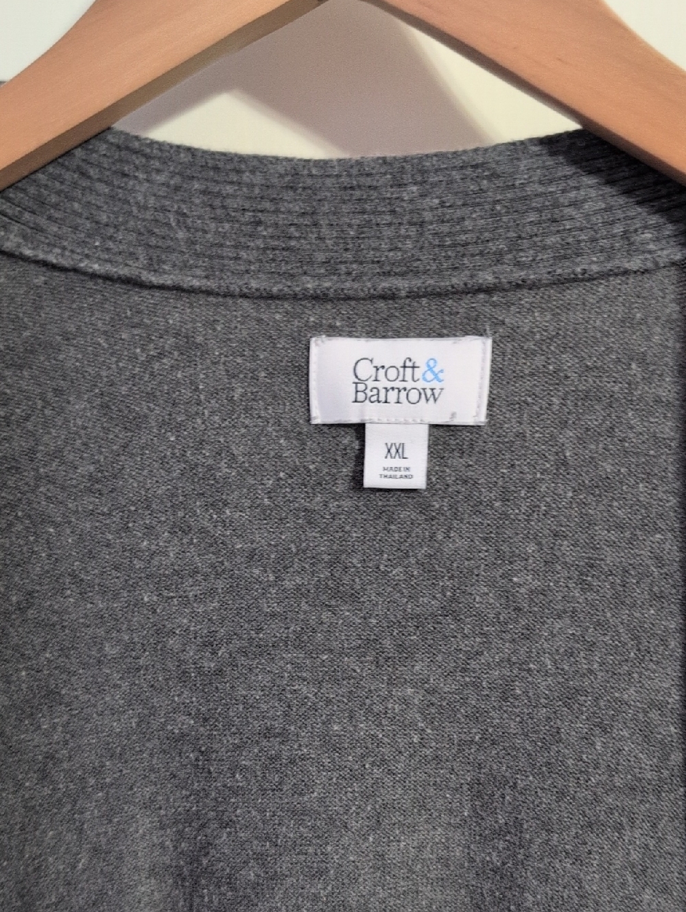 croft & barrow Men's Crewneck Sweater in Heather Gray